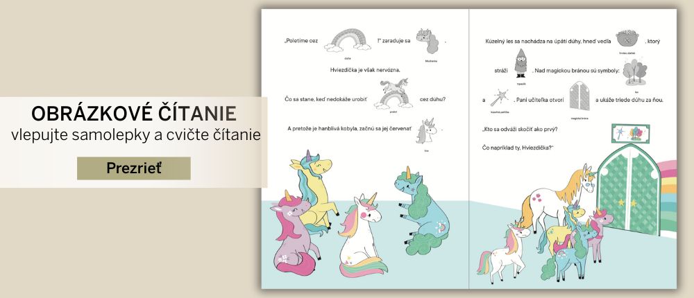 Obrazkove citanie so samolepkami